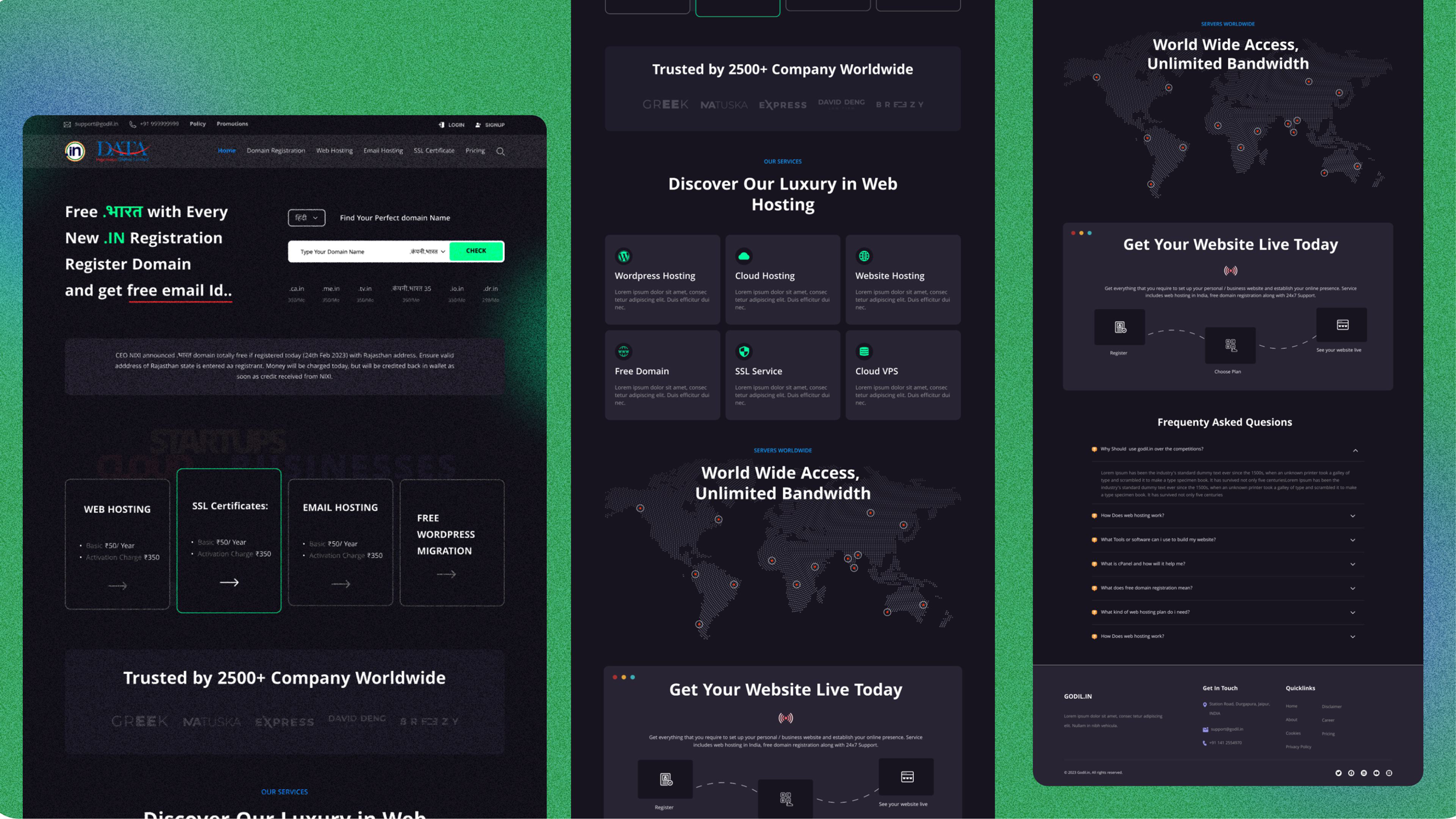 Website design exploration by Aman Sindal